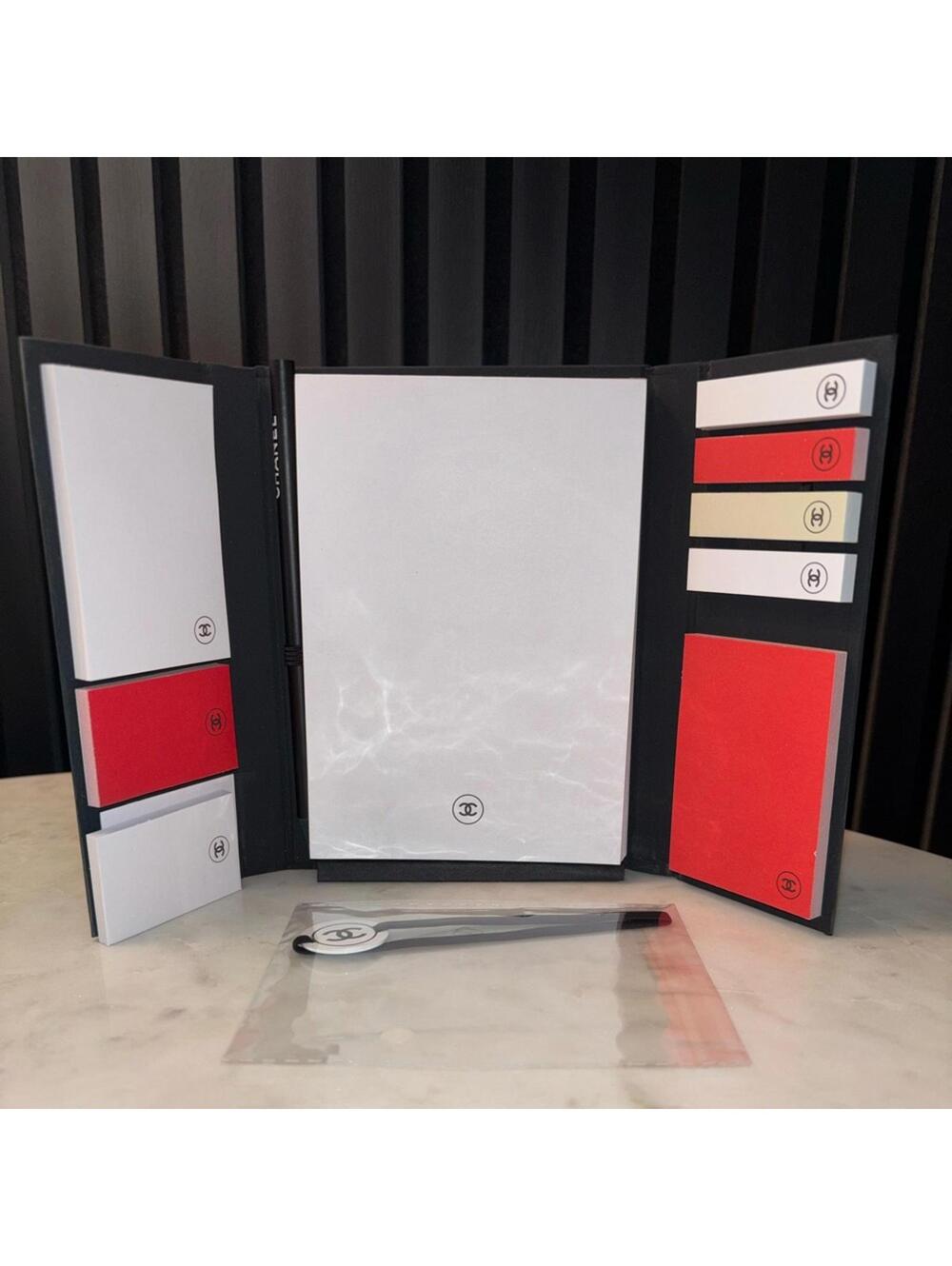 Chanel Black and Red Notepad Set - Picture 2 of 4